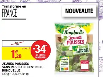 Intermarché Hyper Jeunes Pousses Sans Résidu De Pesticides Bonduelle offre