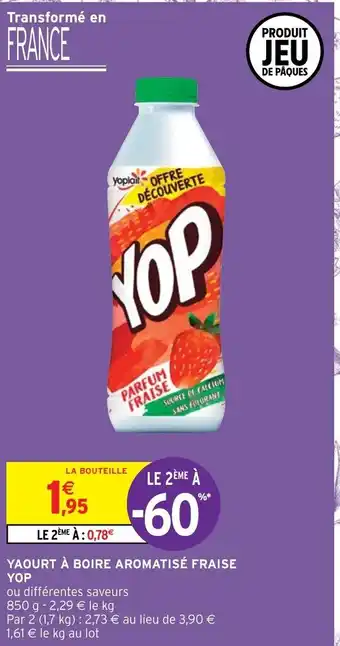 Yaourt à Boire Aromatisé Fraise Yop
