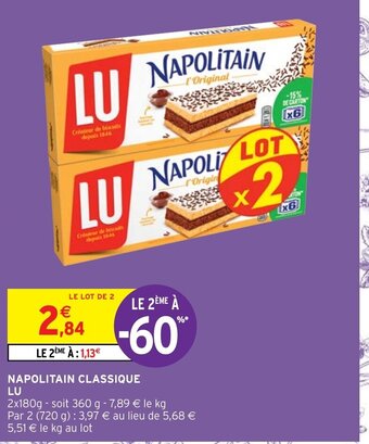 Intermarché Hyper Napolitain Classique Lu offre