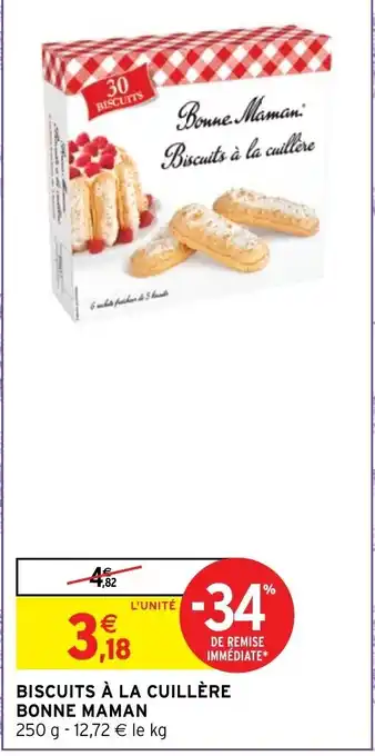 Intermarché Hyper Biscuits à La Cuillère Bonne Maman offre