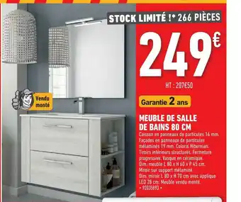 Brico Cash Meuble De Salle De Bains 80 Cm offre