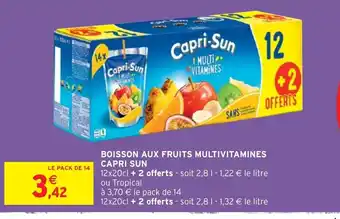Boisson aux Fruits Multivitamines Capri Sun