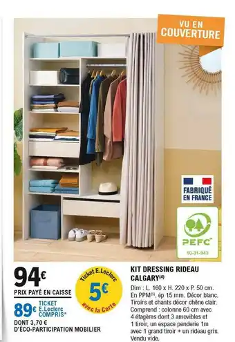 E.Leclerc Brico Kit Dressing Rideau Calgary offre