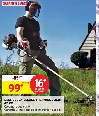 Debroussailleuse Thermique 2EN1 43cc