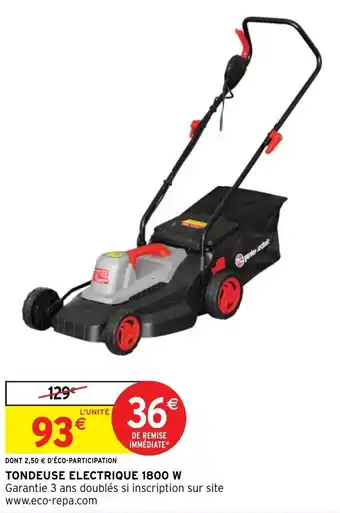 Intermarché Hyper Tondeuse Electrique 1800 W offre