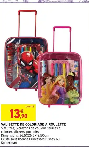 Intermarché Hyper Valisette de Coloriage à Roulette offre