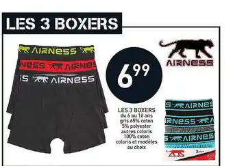 Stokomani Les 3 Boxers Airness offre
