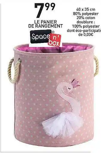 Stokomani Panier De Rangement offre