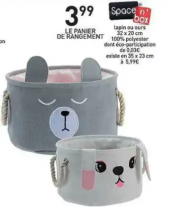Stokomani Panier De Rangement offre