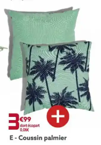 Gifi Coussin Palmier offre