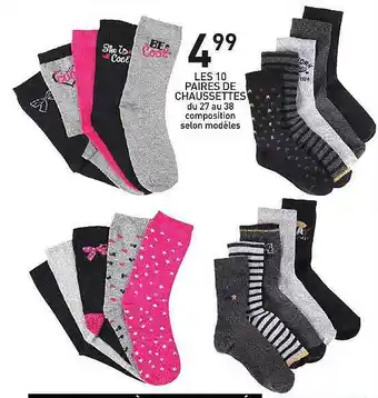 Stokomani 10 Paires De Chaussettes offre