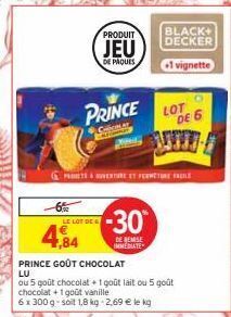 Intermarché Hyper Prince goût chocolat lu offre