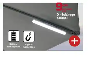 Gifi Eclairage parasol offre