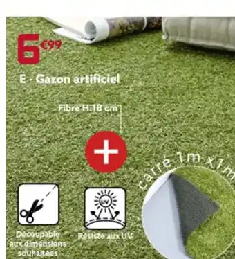 Gifi Gazon artificiel offre