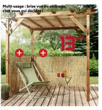 Gifi Canisse paillon offre
