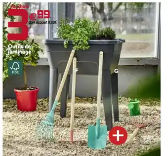 Gifi Outils de jardinage offre