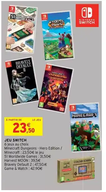 Intermarché Hyper Jeu Switch offre
