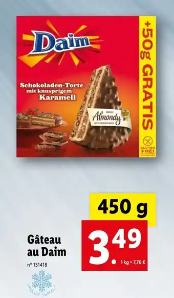 Lidl Gâteau au daim offre
