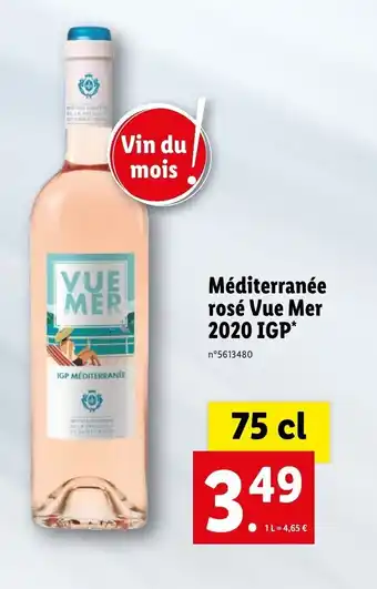 Mediterranée rosé vue mer 2020 IGP