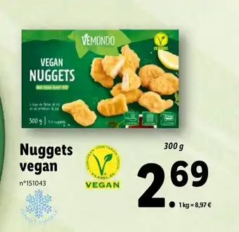 Lidl Nuggets vegan offre