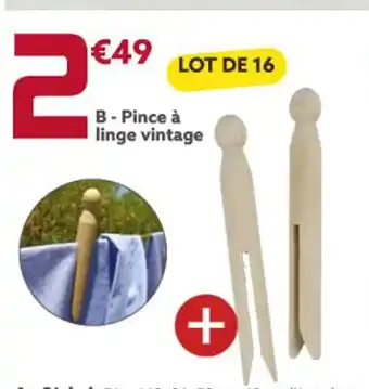 Gifi Pince a linge vintage offre
