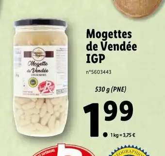 Lidl Mogettes de vendée IGP offre
