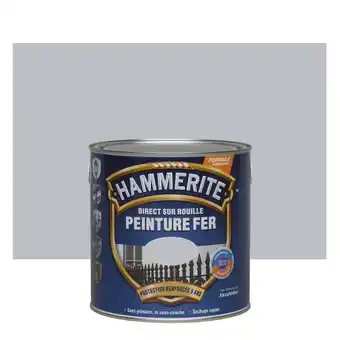 Peinture métal direct sur rouille hammerite brillant laqué argent 2,5l