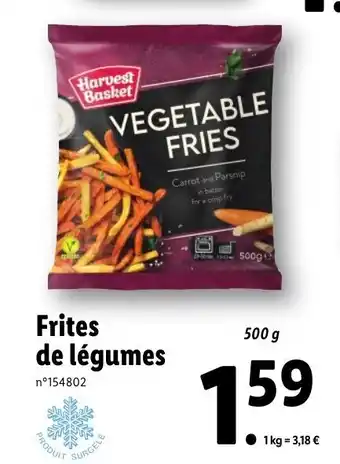 Lidl Frites de légumes offre