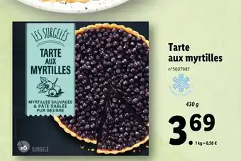 Lidl Tarte aux myrtilles offre
