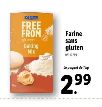Lidl Farine sans gluten offre