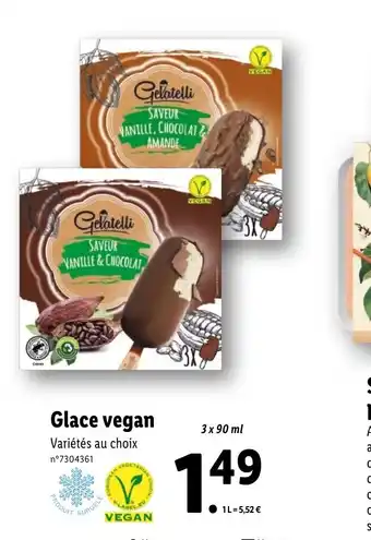 Lidl Glace vegan offre