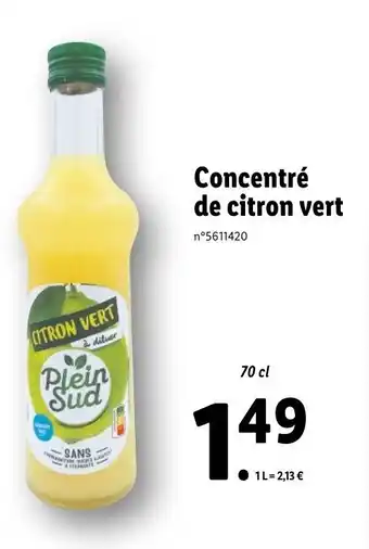 Concentré de citron vert