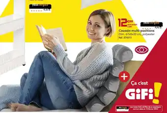 Gifi Coussin multi-positions offre