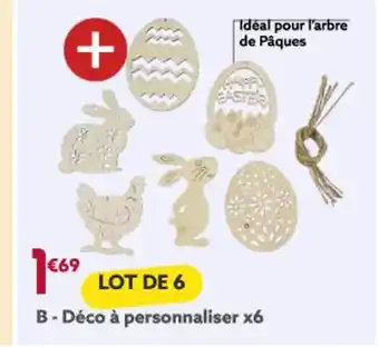 Deco a personnaliser x6