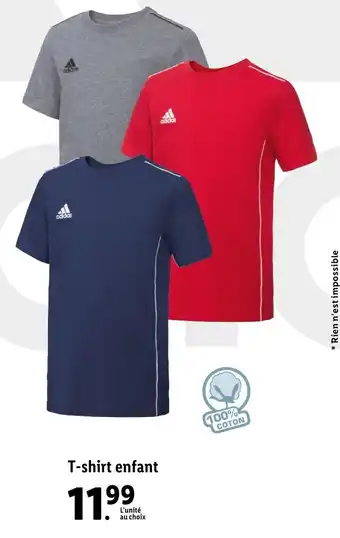 Lidl T-shirt enfant offre