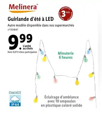 Lidl Guirlande d'été à LED offre