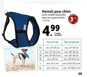 Lidl Harnais pour chien offre
