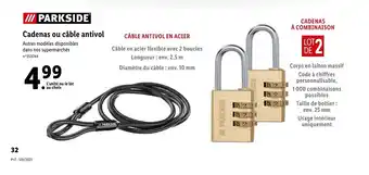 Cadenas ou cĂąble antivol