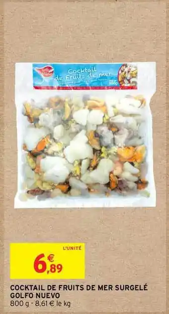 Intermarché Cocktail De Fruits De Mer Surgelé Golfo Nuevo offre