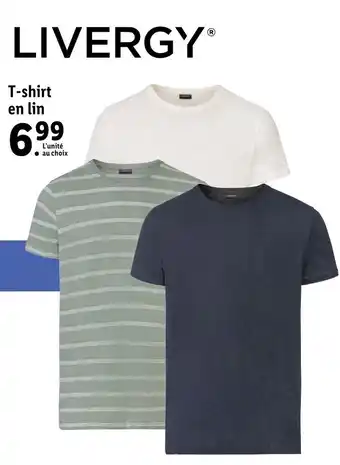 Lidl T-shirt en lin offre