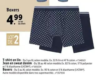 Lidl Boxers offre