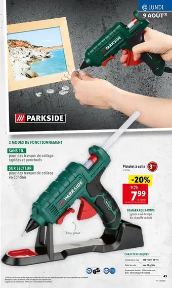 Lidl Pistolet à colle offre