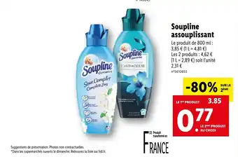 Soupline assouplissant