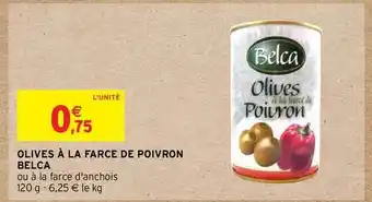 Intermarché Olives à La Farce De Poivron Belca offre