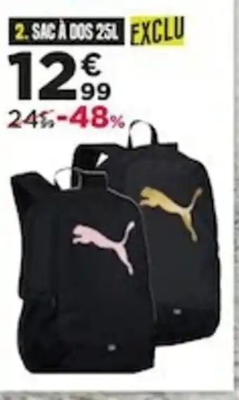 Go Sport Sac à dos 25L offre