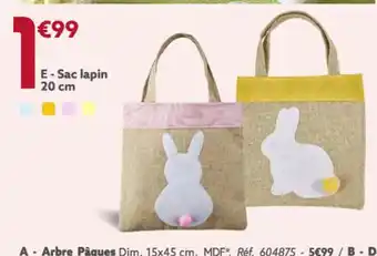 Gifi Sac lapin 20cm offre