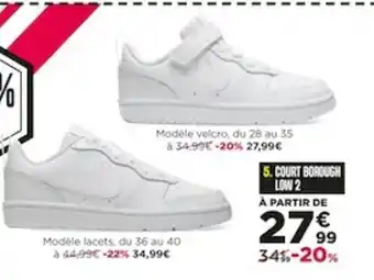 Go Sport Court borough low 2 offre