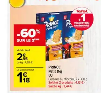 Carrefour Market Prince Petit Dej Lu offre