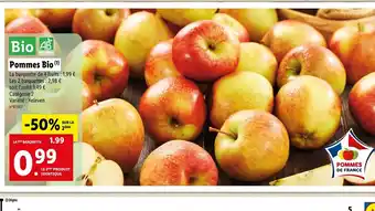 Pommes bio