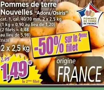 Norma Pommes de terre Nouvelles offre